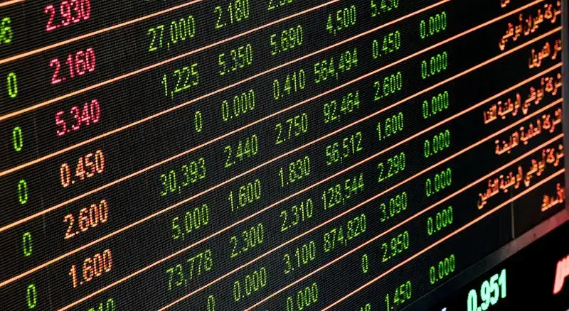 Asset management portfolio performance chart showing investment returns and fund allocation
